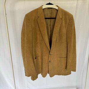 Classic Vintage Suede Tan Men's Blazer